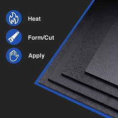 Duco ABS Plastic Sheet 1/4″ Thick 12″ x 36″ Black Matte Textured Panel DIY Craft