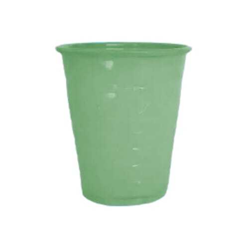 BriteDent Green 5 oz. Plastic Cups 1000/Case.