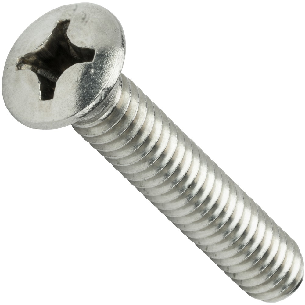 3/8-16 x 4″ Phillips Oval Head Machine Screws Stainless Steel 18-8 Qty 10