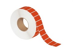 3 x 5″ Red Thermal Transfer Labels 1300/Roll 3″ Core 6 Rolls