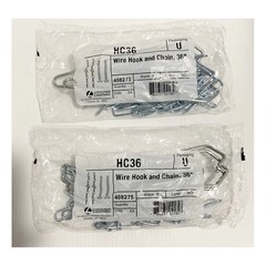 Lithonia HC36 Wire Hook & 36″ Chain New Free Shipping 2PACK