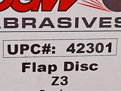 CGW Abrasives Zirconia Alumina Flap Discs QTY10 4-1/2" Dia 36 Grit 42301