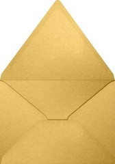 LUXPAPER A7 Contour Flap Envelopes 5.25×7.25 Gold Metallic 80lb. 50 Count
