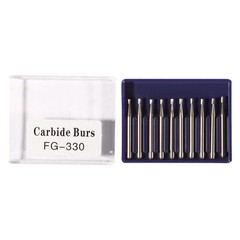 100 New Dental Carbide Burs Bur FG # 330 Pear for High Speed Handpiece