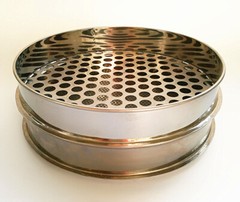 Dia 10cm/15cm/20cm/25cm/30cm 1-50mm Round Hole Mesh Aperture Standard Test Sieve