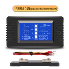 DC 0~200V 0~300A 9 in1 Power Panel Meter Voltage Capacity Impedance Energy SOC