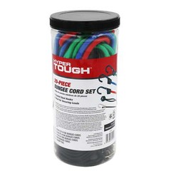 20 Pieces Bungee Cord Set, Plastic Jar, Multi-Color, 2.31 oz