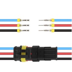 Car 1 2 3 4 5 6 Pin Superseal Waterproof Electrical Terminal Wire Connector Plug