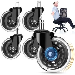 Office Chair Wheels,Replacement Roller Blade Wheels for Office Gaming Desk Chair