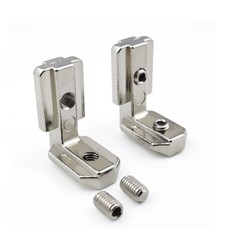 20PCS 90 Degree Inside Hidden Corner L Bracket Connector for 2020 3030 Profiles