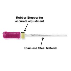 Sky Choice K-Files – 31 mm Length, Size 10 Purple with Rubber Stopper 6/Pkg