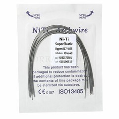 10Packs Alambres de arco rectangular Niti superelásticos de ortodoncia dental