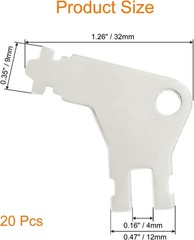 Universal Toilet Paper Towel Dispenser Key 20 Pcs 50504 Replacement Keys NEW