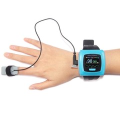 CMS50F Wrist Pulse Oximeter – Oxygen Monitor with Finger Probe