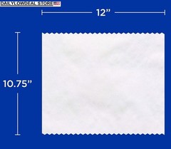 500 Heavyweight Premium Dry Wax Papers Sheets (Size: 12″ X 10.75″)