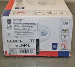 Lithonia Lighting LED Quantum Emergency Light ELM4L, 120-277V AC, NiCd Battery
