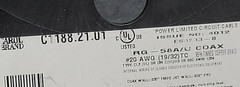 Carol C1188 RG-58A/U 50ohm Coaxial Radio Antenna Wireless Ham Cable Black/100ft