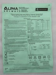 ALPHA SOLWAY CHEMMASTER GREEN COLLARED CHEMICAL COVERALL SIZE L