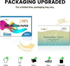 Creative 150 Sheets Sublimation Paper 8.5×11 – Biodegradable & Durable