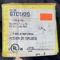 Erico Cadweld GTC182Q Graphite Weld Mold Used Exothermic Grounding OEM