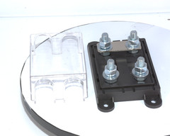 MEGA Style Double Fuse Block Holder w/ Cover 100A-300A 12/24V, Includes Fuses