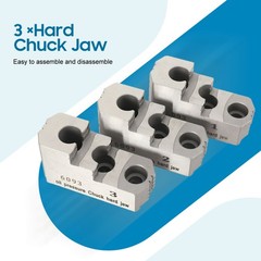 3pcs 10″ Hard Chuck Jaw for 10″ Lathe Chucks for 40crmnti Chuck 14.8*10.3*6.5cm