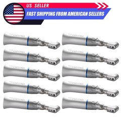 10PCS NSK Style Dental Slow Low Speed Contra Angle Handpiece E-type Latch Attach