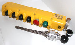 ⭐NEW⭐P&H HARNISCHFEGER 596 6-PUSHBUTTON PENDANT CONTROL STATION⭐With Cord Grip⭐
