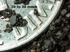 IRON OXIDE POWDER 5 Pounds Native Iron, 5 assorted mesh sizes, 1# each