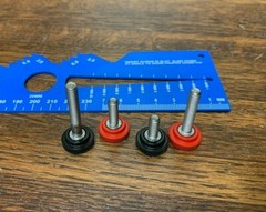 M5 Thumb Screws in Stainless Steel DIN 912 Metric, Knurled Red, Yellow, or Black