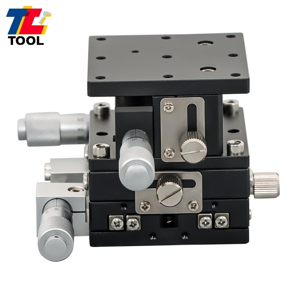 XYZ 3Axis Linear Stage Trimming Platform Bearing Tuning Sliding 60x60mm