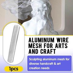 15.7 in x 16.4 Ft Silver Aluminum Wire Mesh Roll for Arts and Craft