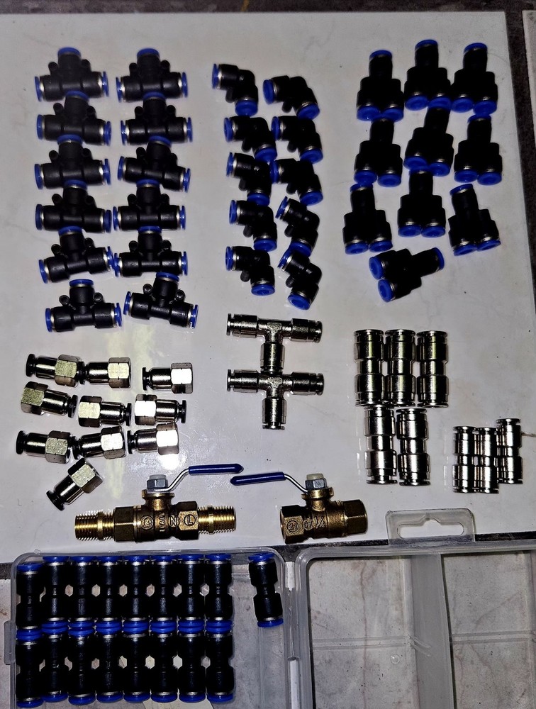 Custom Pneumatic Push-to-Connect Fitting & Valve Assortment