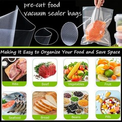 300 Pcs Vacuum Sealer Bags for Food 8″x12″+7″x10″+6″x8″ Mixed Sizes – Commerc…