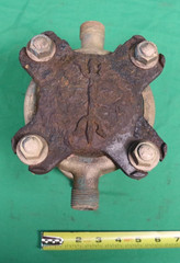 Vintage Neptune Trident 5/8″ Brass Water Meter – Reads In Gallons – New York
