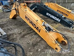 Hyundai Excavator Boom Replacement Decals Stickers (set 2) Black White 18″- 65″