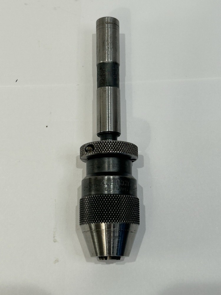 Albrecht Keyless Drill Chuck 0-3/16″ 0-5mm Capacity 1/2″ Jacobs Straight Shank