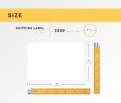 ZEBRA / ELTRON 4×6 (4″ x 6″) Direct Thermal Fanfold Labels – (1) Stack of 2000
