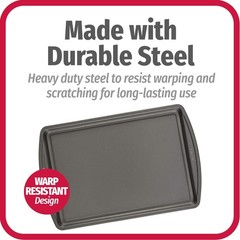 GoodCook Nonstick Carbon Steel Baking Sheet Cookie Pan Set 13×9 3 Pack