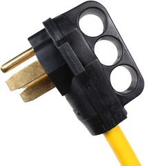 OPEN BOX – RV 50Amp Male To 30Amp Female Power Cord Plug Adapter 50M/30F Cable