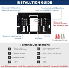 ELECTECK Non-Programmable Digital Thermostat for Home, up to 1 Heat/1 Black
