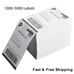 1000 4 X 6 Direct Thermal Fanfolded Labels 1 000 Labels per Fanfold Stack