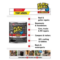 Flex Seal Liquid MAX 2.5 Gal White Rubber Coating – Waterproof & UV Resistant
