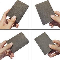 12 Pack Sanding Sponge,Sackorange Coarse/Medium/Fine/Superfine 6 Brown