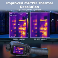 256X192 Infrared Thermal Imager Thermal Camera IR Resolution 10800P LCD Screen