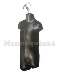 2 TODDLER MANNEQUIN TORSOS SET FLESH BLACK 2 BABY HANGING DRESS FORMS