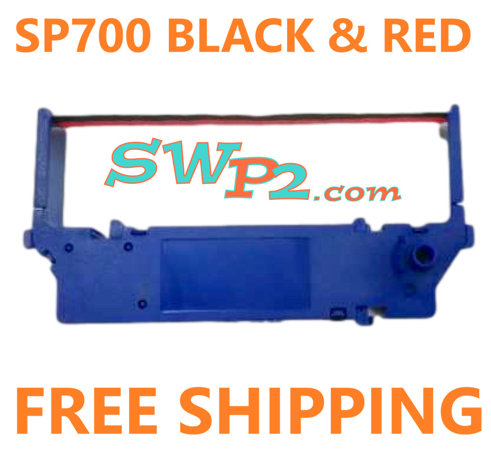 36 STAR SP 700 BLACK & RED INK PRINTER RIBBONS W/BLUE CASSETTE ~FREE SHIPPING~