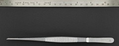 AESCULAP FB402R DeBakey ATRAUMATA Forceps, Serrated, Straight, 7-7/8″