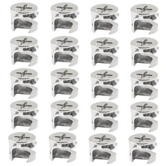 Litoexpe 12 x 10 mm Cam Lock Nut 20 Pcs, Joint Connector 12x10mm-20 Pcs