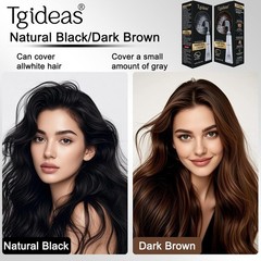 Tgideas Hair Dye Cream Comb with Natural Plant Extract, Root Touch Up Hair Co…